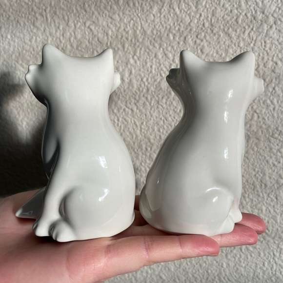 Ceramic Fox Salt and Pepper Shakers White Dinnerware Woodland Creatures Target - Picture 6 of 9